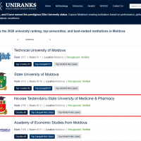 clasamentul UNIRANKS  